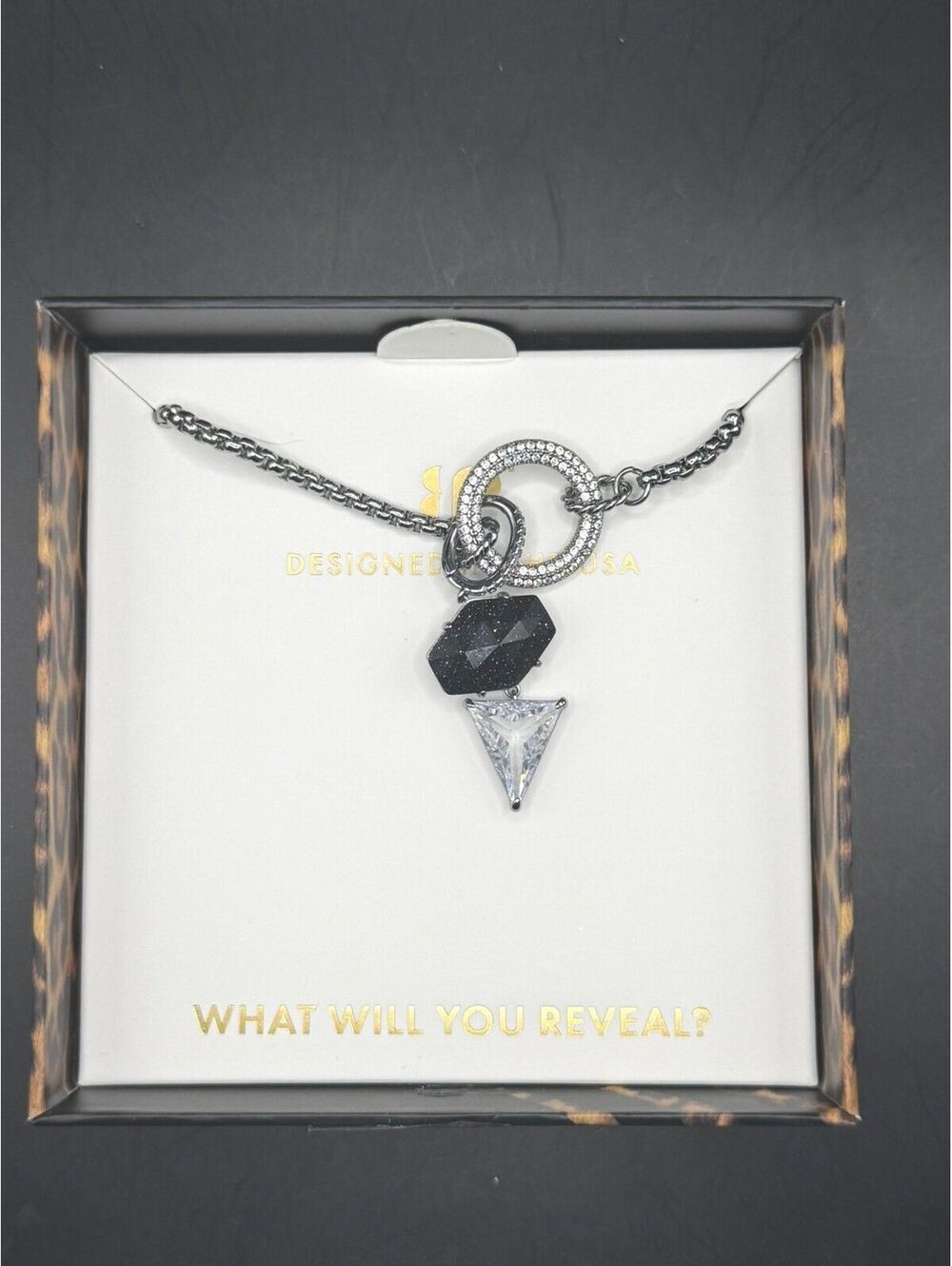 Bomb Party Untamed Onyx Sandstone Falling with Purpose Necklace